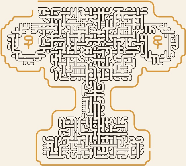 Trophy — 48×43 square 미로