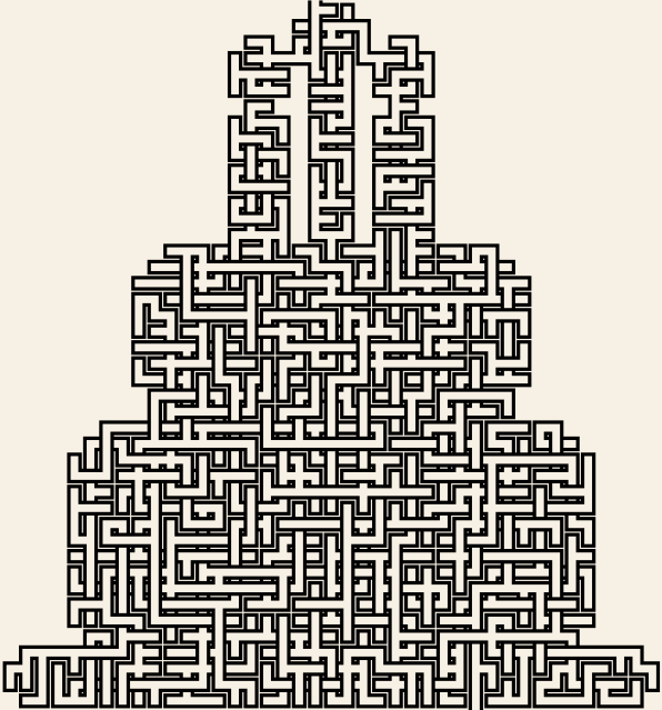 Birthday Cake — 45×48 square 미로