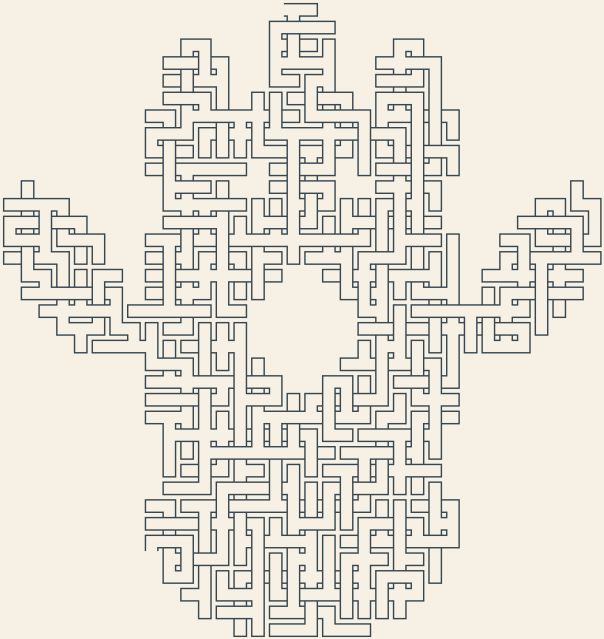 Hamsa — square-Labyrinth 38×40