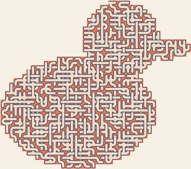 Rubber Duck — square-Labyrinth 48×43