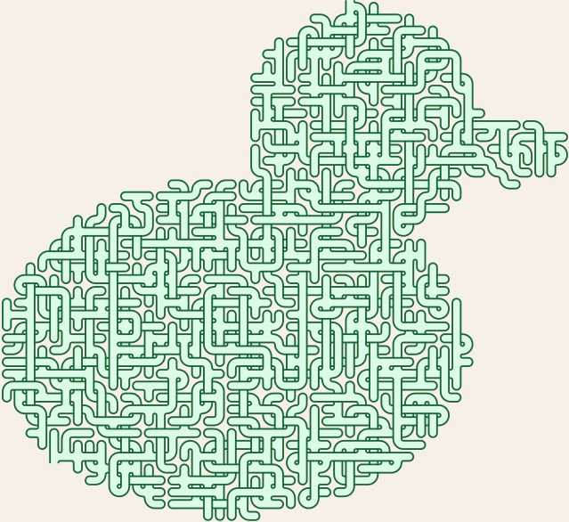 Rubber Duck — square-Labyrinth 54×48