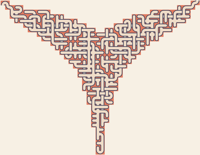 Whale Fluke — square-Labyrinth 48×41