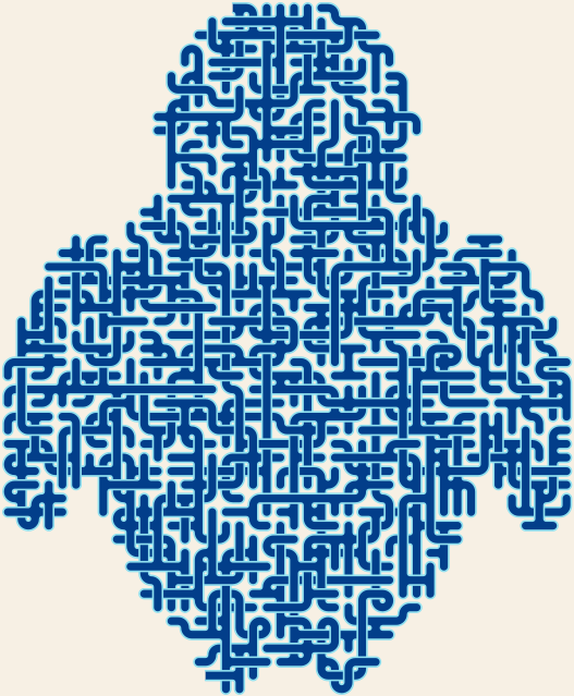 Penguin — square-Labyrinth 48×57