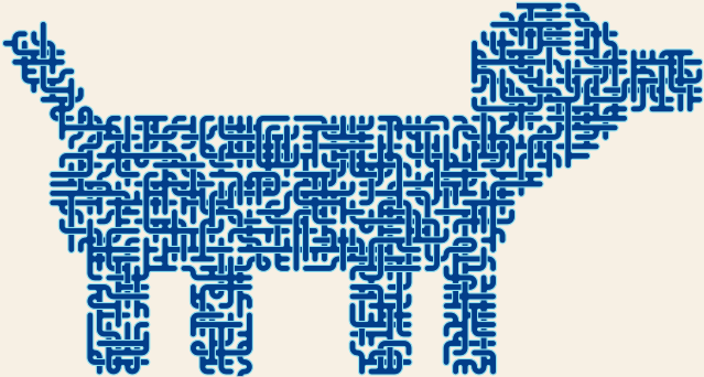 Dachshund — square-Labyrinth 83×48