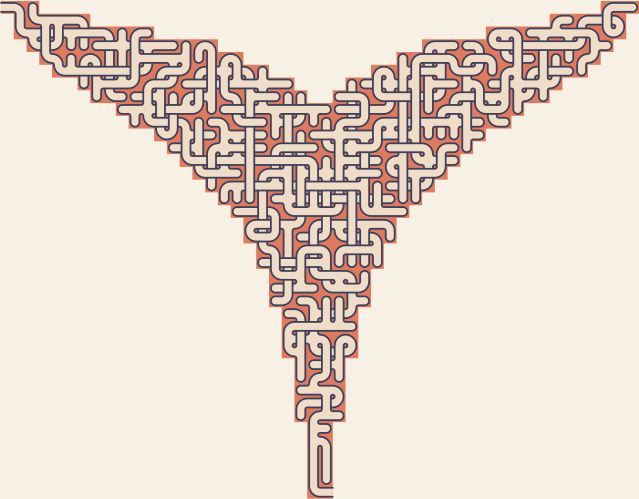 Whale Fluke — square-Labyrinth 56×48