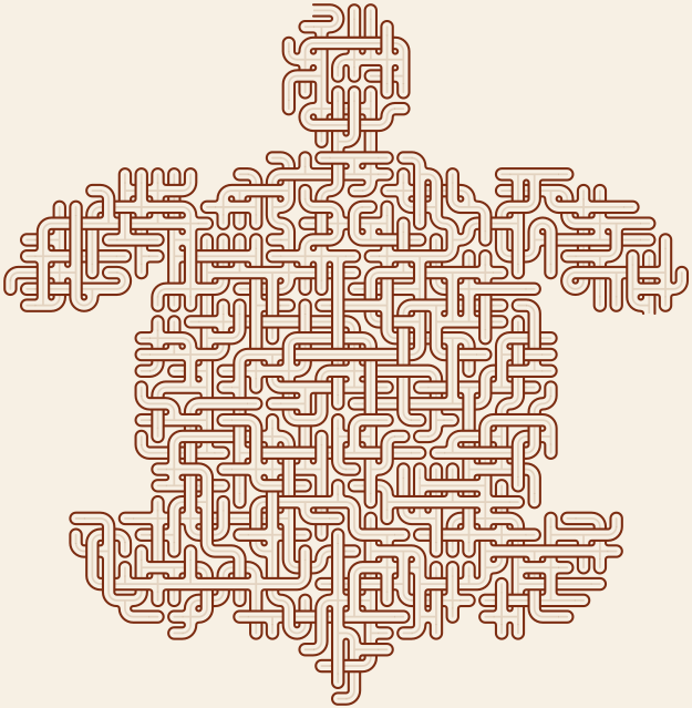 Sea Turtle — square-Labyrinth 46×48