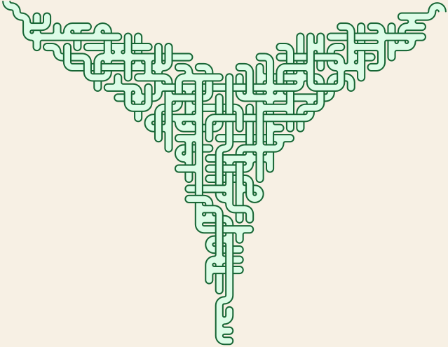 Whale Fluke — square-Labyrinth 48×41