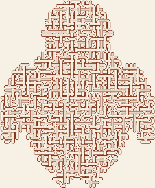Penguin — square-Labyrinth 48×57
