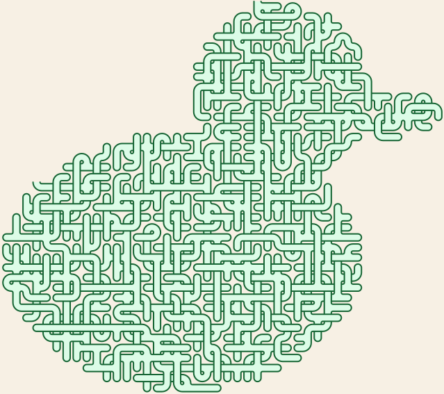 Rubber Duck — square-Labyrinth 48×43