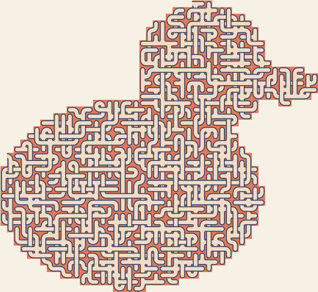 Rubber Duck — square-Labyrinth 54×48