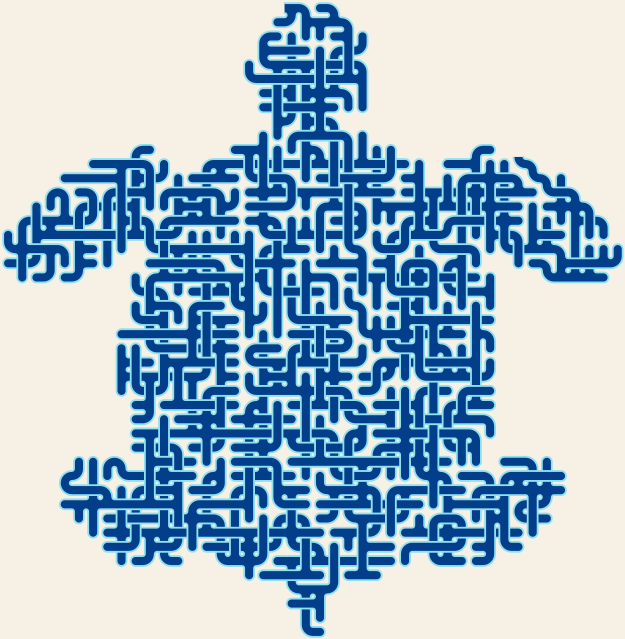 Sea Turtle — square-Labyrinth 48×50