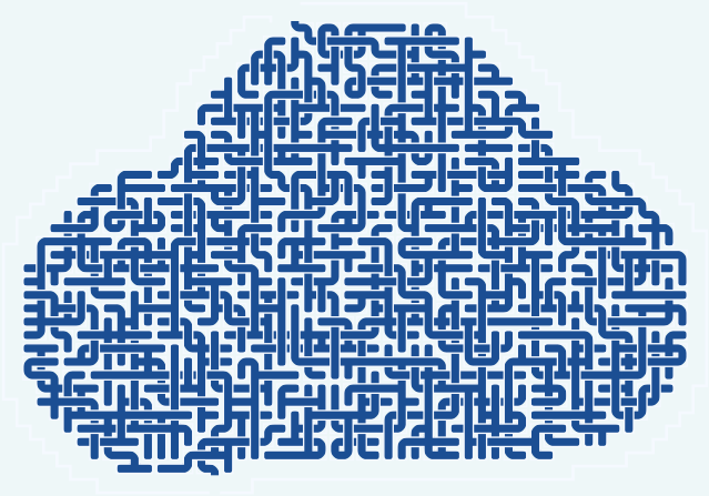Cloud — 56×40 square 미로