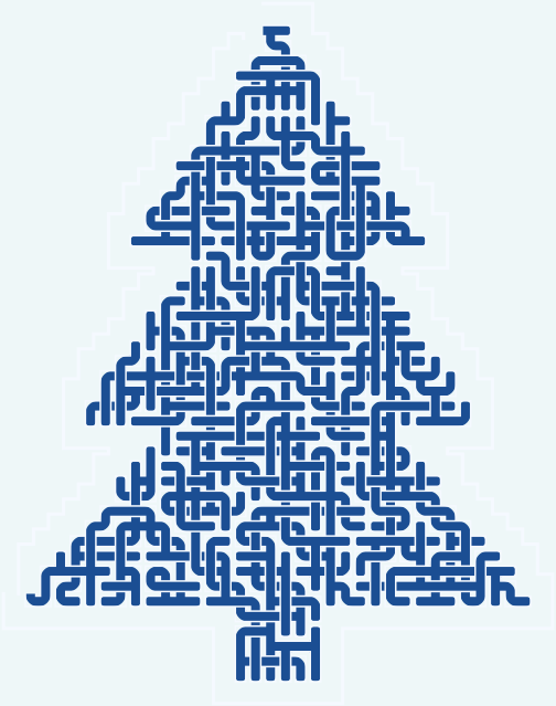 Pine Tree — 40×49 square 미로