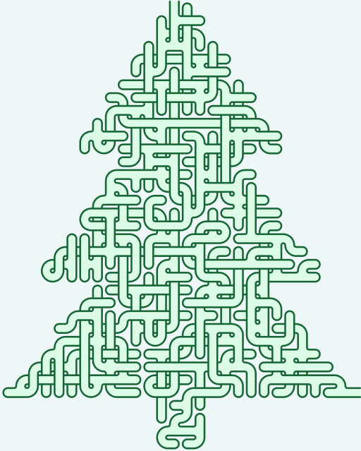 Pine Tree — 32×40 square 미로