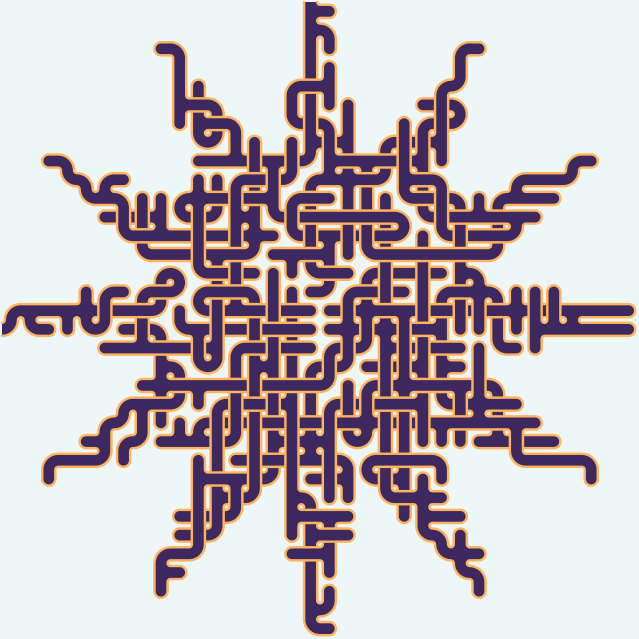 Sun — 40×40 square 미로