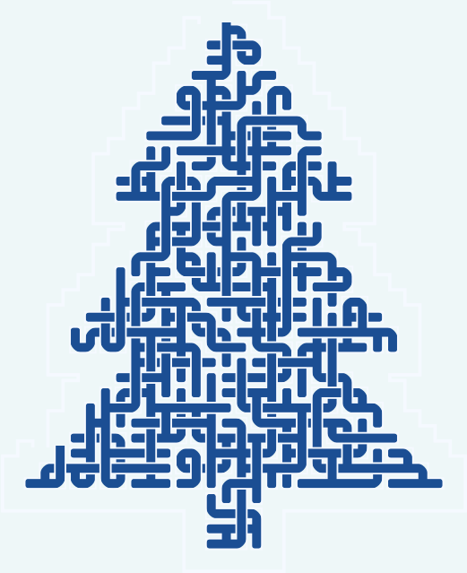 Pine Tree — 32×40 square 미로