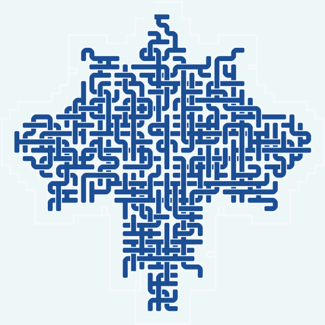 Maple Leaf — 40×40 square 미로
