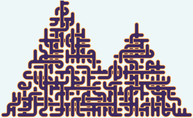 Mountain Range — 40×27 square 미로