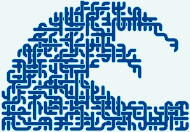 Breaking Wave — 40×29 square 미로