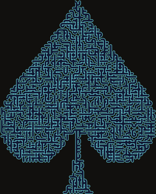 Spade — 56×69 square 미로