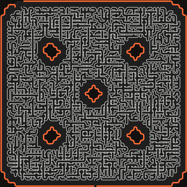 Lucky Die — 56×56 square 미로