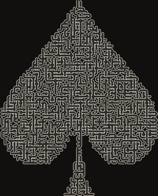Spade — 56×69 square 미로