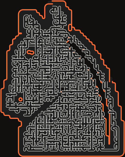 Chess Knight — 45×56 square 미로