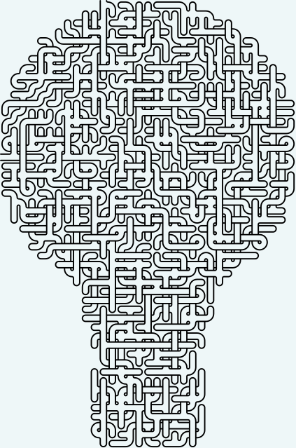 Lightbulb — 39×56 square 미로