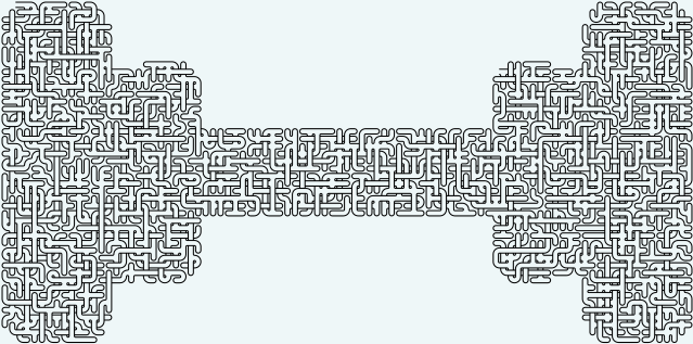 Dumbbell — 103×56 square 미로