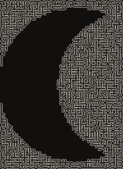 Crescent Moon (Inverted) — square-Labyrinth 48×66