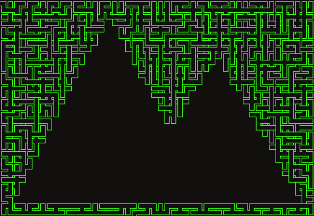 Mountain Range (Inverted) — square-Labyrinth 48×33