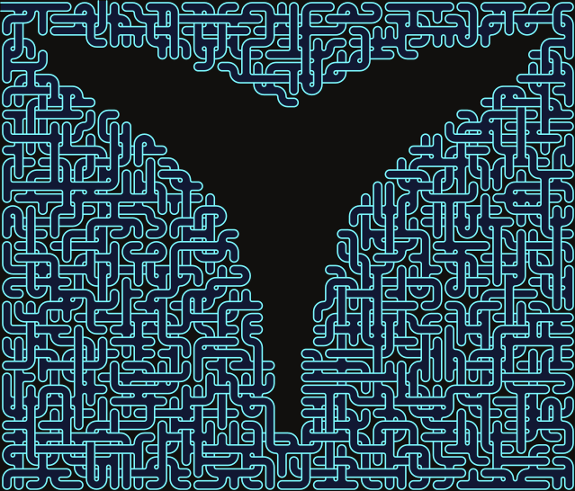 Whale Fluke (Inverted) — square-Labyrinth 48×41