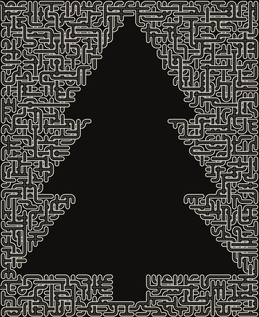 Pine Tree (Inverted) — square-Labyrinth 48×59