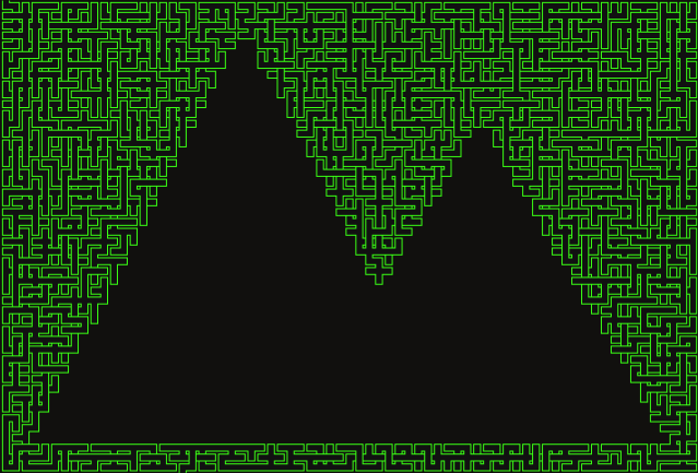 Mountain Range (Inverted) — square-Labyrinth 71×48