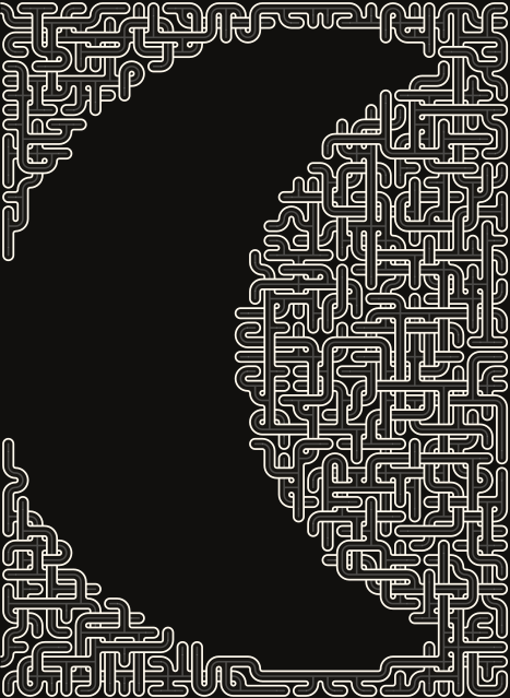 Crescent Moon (Inverted) — square-Labyrinth 35×48