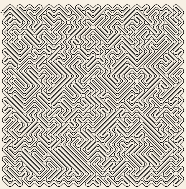 Labyrinth diamond — diamond-Labyrinth 36×36