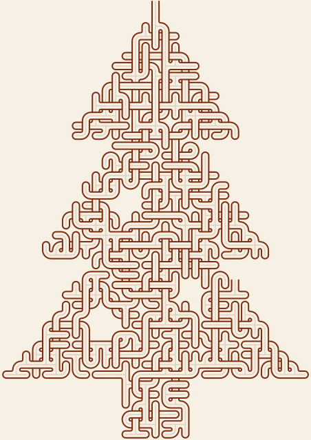 Christmas Tree — 35×48 のsquare迷路