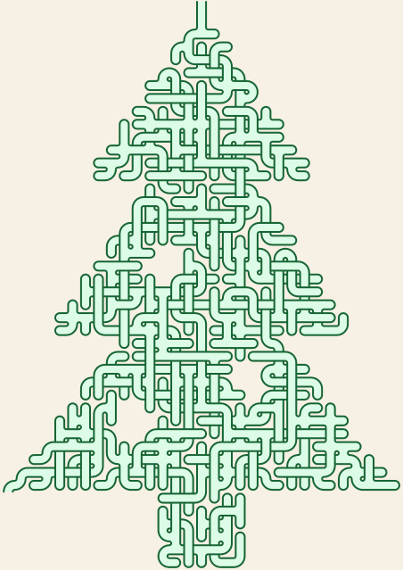 Christmas Tree — 35×48 のsquare迷路