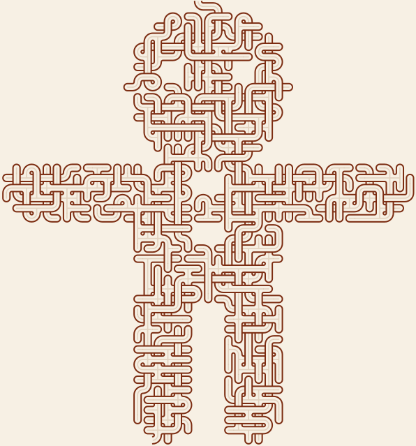 Gingerbread Man — 45×48 のsquare迷路