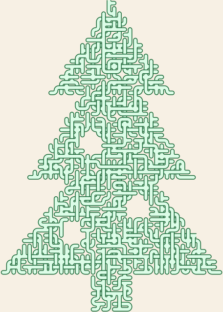 Christmas Tree — 48×65 のsquare迷路