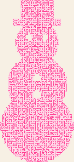 Snowman — 48×98 のsquare迷路