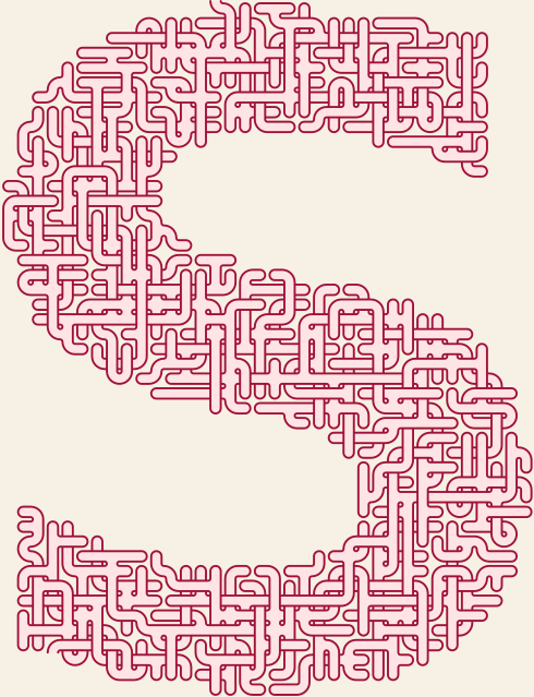 Letter S — square-Labyrinth 40×51