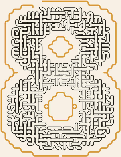 Number 8 — square-Labyrinth 31×40