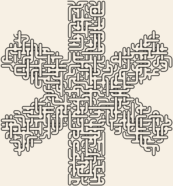Asterisk — square-Labyrinth 47×48