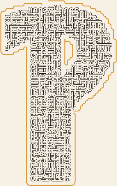 Interrobang — square-Labyrinth 48×75
