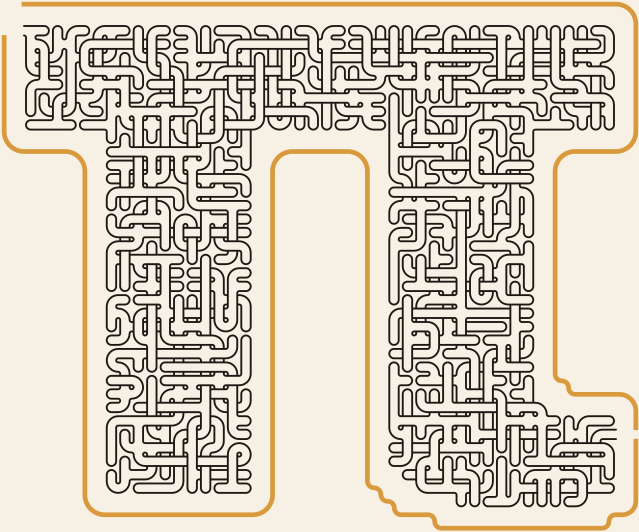 Pi — square-Labyrinth 48×40