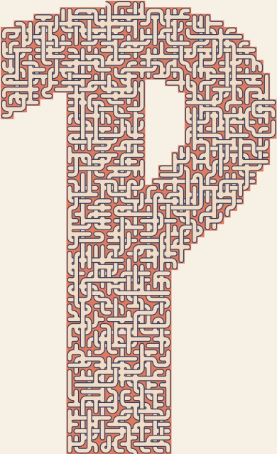 Interrobang — square-Labyrinth 48×75