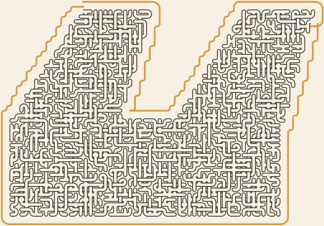 Quotation Marks — square-Labyrinth 68×48