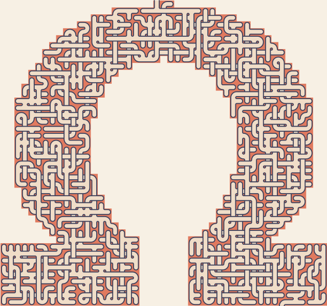Omega — square-Labyrinth 51×48