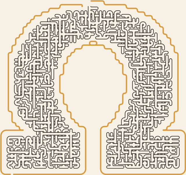 Omega — square-Labyrinth 51×48